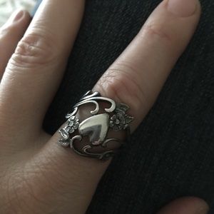 Vintage Ted Ott Navajo Sterling heart Ring